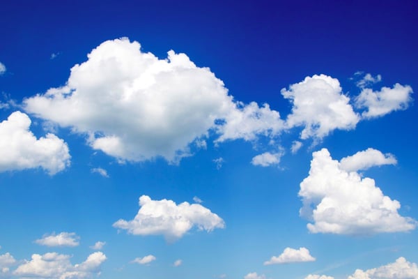 Clouds in blue sky