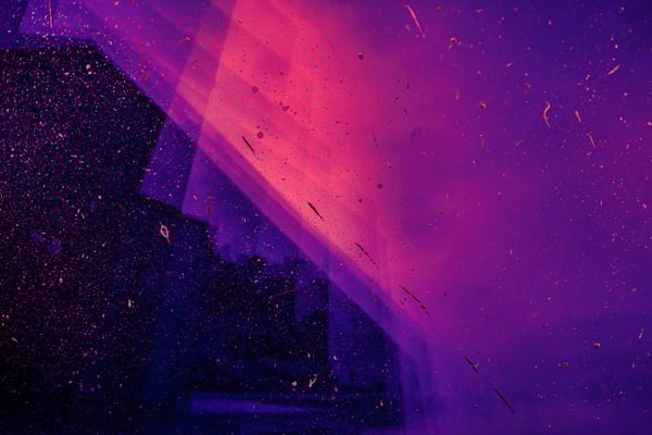 Purple glass reflection