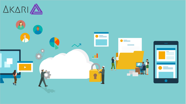 Illustration of cloud computing